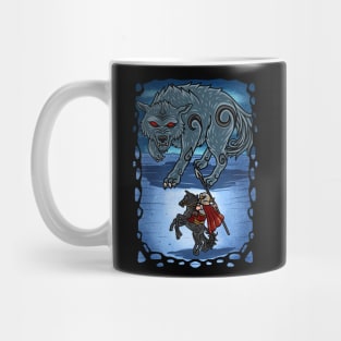 Divine Confrontation: Odin vs. Fenrir - Clash of the Norse Titans Mug